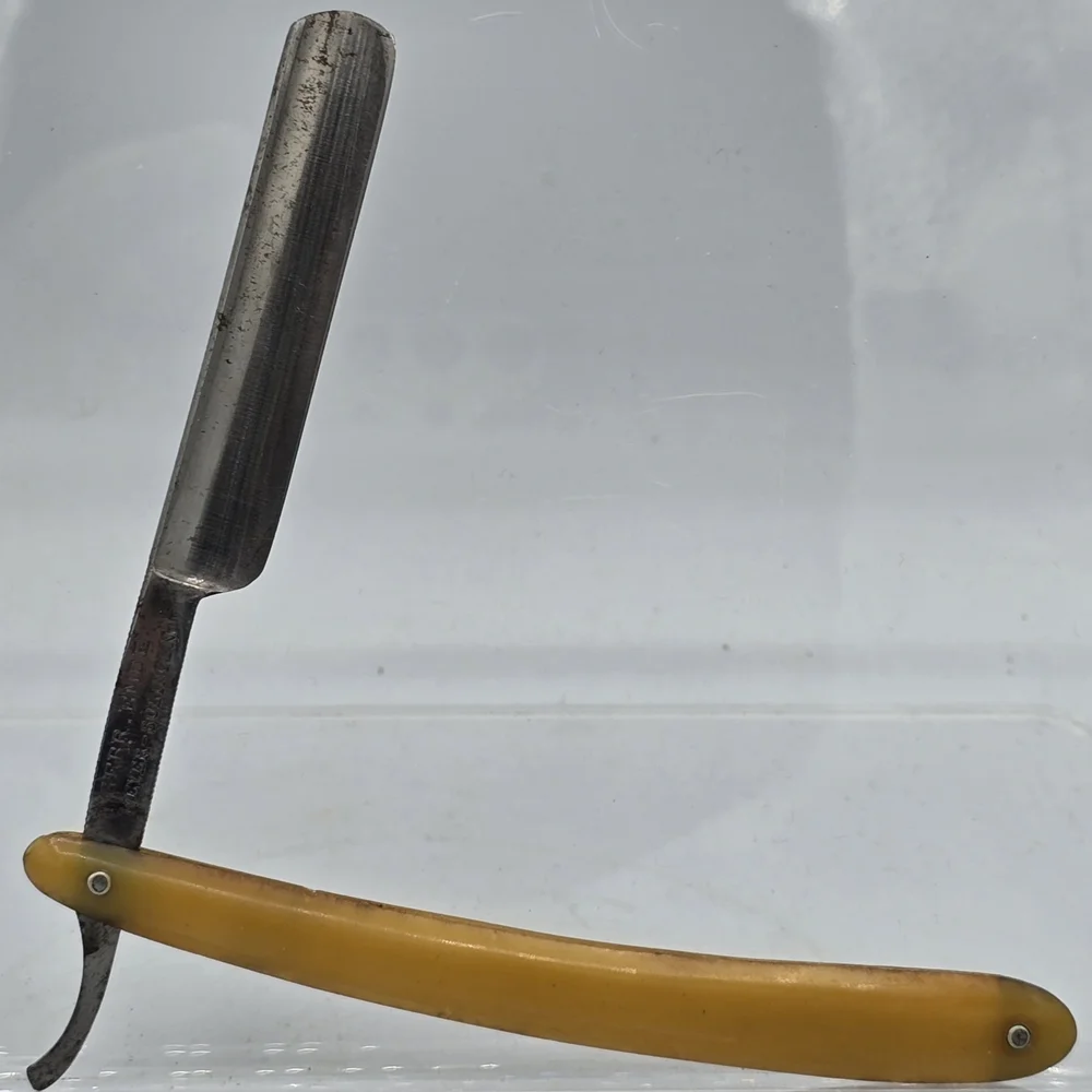 Antique Stright Razor & Box - Picture 3 of 7